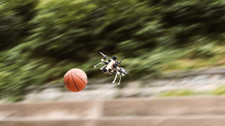 A drone that can play dogdeball