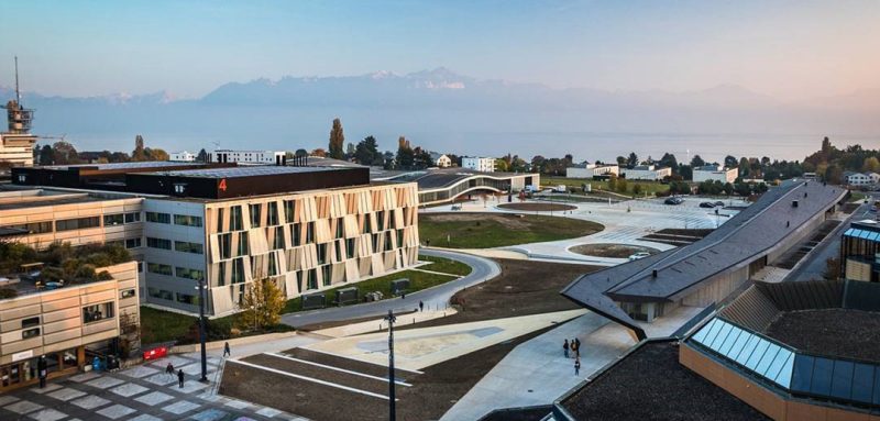 Aerial picture of EPFL