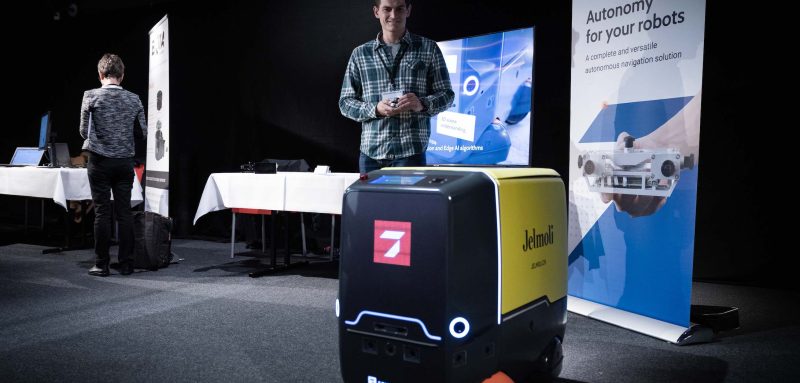 The Sevensense cleaning robot featured at the Swiss Robotics Day 2021